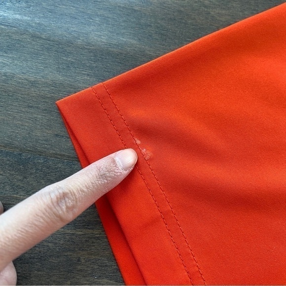 Footjoy FJ Golf Polo Shirt Mens M Orange - Picture 5 of 9